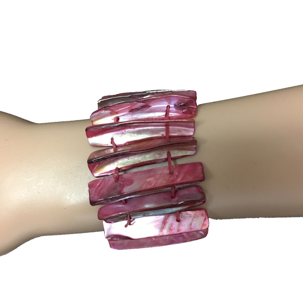 Pink Mother-of-Pearl Bracelet